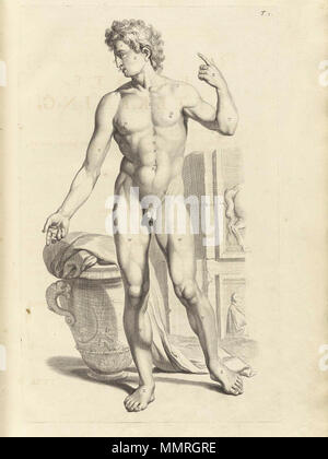 . Govard Bidloo, (1649-1713): Ontleding des menschelyken lichaams Amsterdam, 1690. (= niederländische Sprache Edition von Anatomia Humani Corporis, 1685). Gerard de Lairesse (Zeichnungen), Abraham Blooteling, Pieter Stevens van Gunst (GRAVEURE)/Scans von NLM Bidloo Ontleding 1690 01. Stockfoto