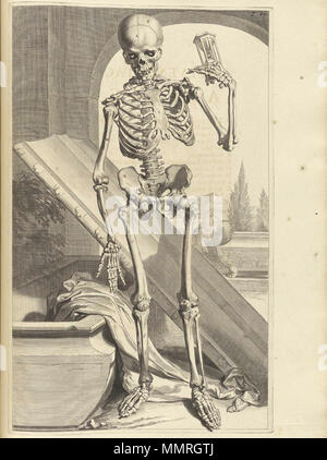 . Govard Bidloo, (1649-1713): Ontleding des menschelyken lichaams Amsterdam, 1690. (= niederländische Sprache Edition von Anatomia Humani Corporis, 1685). Gerard de Lairesse (Zeichnungen), Abraham Blooteling, Pieter Stevens van Gunst (GRAVEURE)/Scans von NLM Bidloo Ontleding 1690 87 Stockfoto