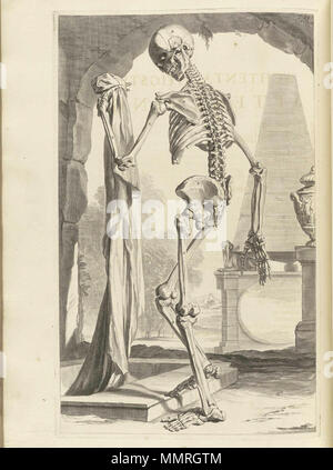 . Govard Bidloo, (1649-1713): Ontleding des menschelyken lichaams Amsterdam, 1690. (= niederländische Sprache Edition von Anatomia Humani Corporis, 1685). Gerard de Lairesse (Zeichnungen), Abraham Blooteling, Pieter Stevens van Gunst (GRAVEURE)/Scans von NLM Bidloo Ontleding 1690 88 Stockfoto