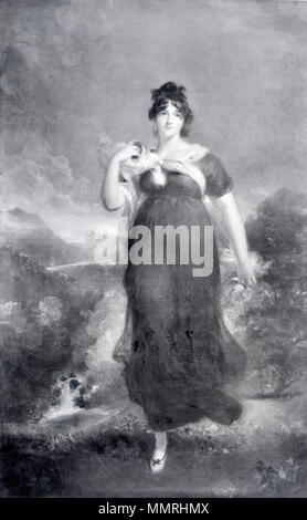 . Elizabeth Conyngham, geb. Denison (1769-1861) war die Frau des 1 Conyngham. Zu der Zeit dieses Portrait gemalt wurde, war sie Gräfin Conyngham. Sie war die letzte Herrin von Georg IV. Die Pose ist von der Diane Chasseresse, die Lawrence eine Besetzung im Besitz abgeleitet. Porträt von Elizabeth Conyngham, Marchesa Conyngham (1769-1861) zwischen 1801 und 1802. Conyngham-Marchioness-1801-Lawrence-01 Stockfoto