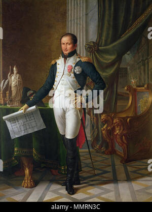 Englisch: Porträt von Joseph Bonaparte (1768-1844), König von Neapel Français: Portrait de Joseph Bonaparte, Roi de Neapel. 1808. Joseph Bonaparte (durch Wicar) Stockfoto