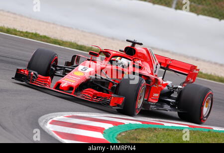 12.05.2018. Sebastian Vettel (GER) Scuderia Ferrari in der Formel 1-Weltmeisterschaft, den grossen Preis von Spanien, Qualifying, Barcelona, Spanien Stockfoto