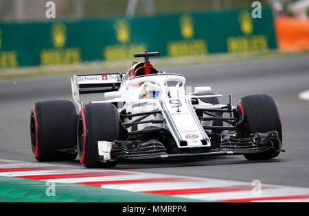 12.05.2018 Marcus Ericsson (SWE) Alfa Romeo Sauber F1 Team bei der Formel 1-Weltmeisterschaft, den grossen Preis von Spanien, Qualifying, Barcelona, Spanien Stockfoto