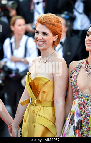 Cannes, Frankreich. 12. Mai 2018. Der französische Regisseur Eva Husson Posen auf dem roten Teppich bei der Premiere des Films "Mädchen der Sonne' auf der 71. Internationalen Filmfestspiele von Cannes in Cannes, Frankreich, am 12. Mai 2018. Die 71. Internationalen Filmfestspiele von Cannes wird hier von 8. Mai bis 19. Mai statt. Credit: Chen Yichen/Xinhua/Alamy leben Nachrichten Stockfoto