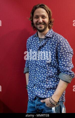 Turin, Italien. 11. Mai, 2018. Turin. Silvio Muccino auf der Buchmesse. Im Bild: Silvio Muccino Credit: Unabhängige Fotoagentur/Alamy leben Nachrichten Stockfoto