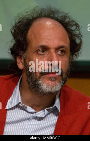 Torino, Italien. 12. Mai 2018. Italienische Regisseur Luca Guadagnino ist Gast von Torino 2018 Buchmesse. Stockfoto