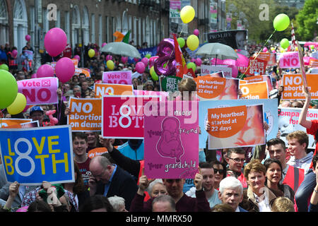 Dublin, Irland. 13/5/2018. Der Pro-leben tand Up for Life" Kundgebung für die Beibehaltung der Achte Änderung im bevorstehenden Referendum über Abtreibung Gesetz findet am 25. Mai. Foto: ASWphoto Credit: ASWphoto/Alamy leben Nachrichten Stockfoto