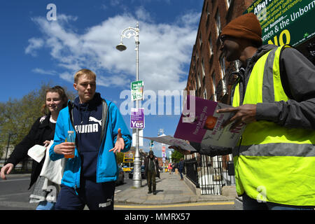 Dublin, Irland. 13/5/2018. Der Pro-leben tand Up for Life" Kundgebung für die Beibehaltung der Achte Änderung im bevorstehenden Referendum über Abtreibung Gesetz findet am 25. Mai. Foto: ASWphoto Credit: ASWphoto/Alamy leben Nachrichten Stockfoto