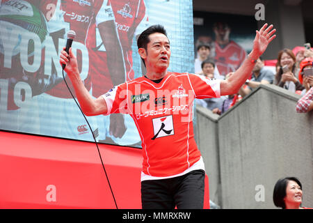 Tokio, Japan. 12. Mai 2018. Shinji Yamashita Rugby: 2018 Super Rugby-spiel zwischen Sunwolves 63-28 Rot im Prince Chichibu Memorial Stadium in Tokio, Japan. Quelle: LBA/Alamy leben Nachrichten Stockfoto