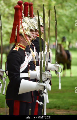 Hyde Park, London, UK. 13. Mai 2018. Die kombinierte Kavallerie Alte Kameraden Association 94th jährliche Parade. Quelle: Matthew Chattle/Alamy leben Nachrichten Stockfoto