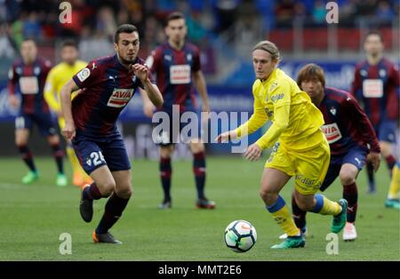 Eibar, Spanien. 12. Mai 2018. Alen Halilovic von UD Las Palmas während der eibar vs Las Palmas, La Liga bei Ipurua Stadion in Eibar am 12. Mai 2018. (© DAVID CANTIBRERA/CORDON Cordon Drücken Drücken) Credit: CORDON PRESSE/Alamy leben Nachrichten Stockfoto