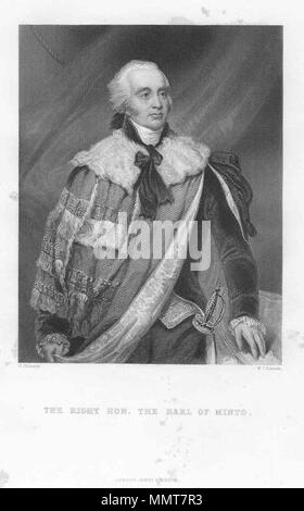 Porträt von Gilbert Eliot, 1 Minto (1751-1814). ca. 1811-1812. Minto 1. Stockfoto