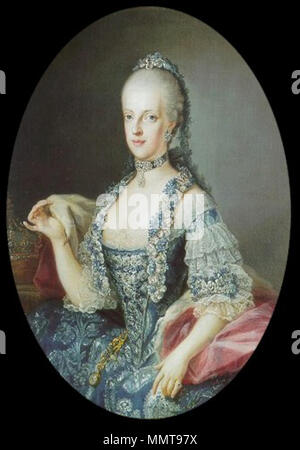 . Portrait von Maria Carolina von Österreich (1752-1814). zweiten Hälfte des 18. Jahrhunderts. Mariacarolina Stockfoto