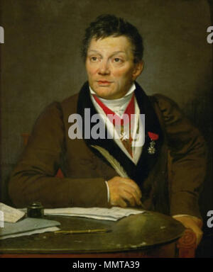 . Englisch: Porträt des französischen Archäologen Alexandre Lenoir (1761-1839), Gründer des Musée des Monuments Français. Portrait d'Alexandre Lenoir. zwischen 1815 und 1817. Alexandre Lenoir von Jacques Louis David Stockfoto