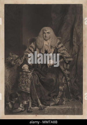 Portrait von John Scott, 1 Graf von Eldon (1751-1838), diente als Lord High Chancellor. Nach 1815. 1 stEarlOfEldon Stockfoto