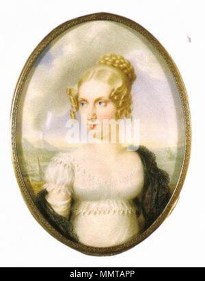 . English: Erzherzogin Maria Karmena Franziska Josepha von Österreich (1798-1881), Prinzessin/Herzogin von Salerno, Tochter von Kaiser Franz II./I.. Italiano: arciduchessa Maria Clementina Francesca Giuseppina d'Austria, principessa di Salerno (1798-1881). Englisch: Erzherzogin Marie Klementine von Österreich (1798-1881), Prinzess/Duchesse von Salerno, Tochter von Kaiser Franz II. . Nach 1816. Maria Clementine Österreich Salerno 1798 1881 Stockfoto