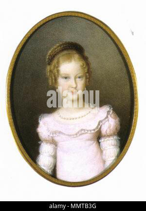 Portrait von Erzherzogin Marie Caroline von Österreich (1801-1832). 1817. 1801 MKaroline Stockfoto