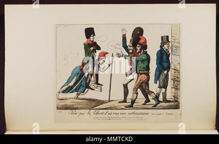 Bodleian Bibliotheken, Porté par la Liberté, Il est Beispiele avec enthousaisme par le peuple et l'armée - Napoleon Bonaparte premier Consul s'est re Stockfoto