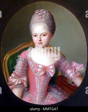 Englisch: Sophie Dorothea von Württemberg (1759-1776), zukünftige Kaiserin Maria Fjodorowna Russlands. ??????????? ????????. (?). ??????? ????????? ????? ??????? ??????? ????? ??????????????. 1770. ??????????????? ??????-??????. ??????. (?).. 1770. Mf por Botton 1770 Stockfoto