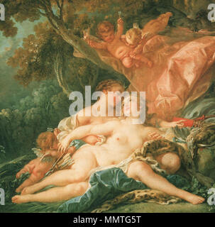 Boucher Jupiter in Gestalt der Diana und der Nymphe Callisto Stockfoto