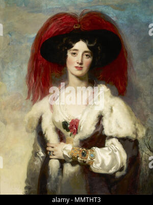 Julia, Lady Schälen. 1827. Julia, Frau Peel-Lawrence 1827 Stockfoto