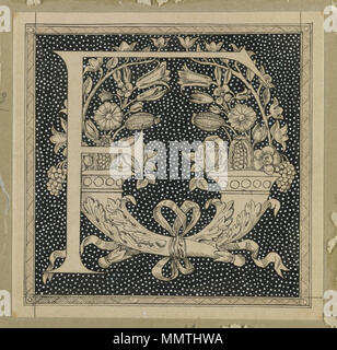 Großbuchstabe F. zwischen 1886 und 1894. Brooklyn Museum - Buchstaben F - James Tissot Stockfoto