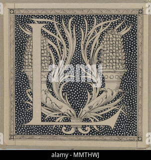Großbuchstabe L. zwischen 1886 und 1894. Brooklyn Museum - Großbuchstabe L-James Tissot Stockfoto
