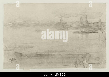 Am frühen Morgen. ca. 1878. Brooklyn Museum - am frühen Morgen - James Abbott Mcneill Whistler - Gesamt Stockfoto