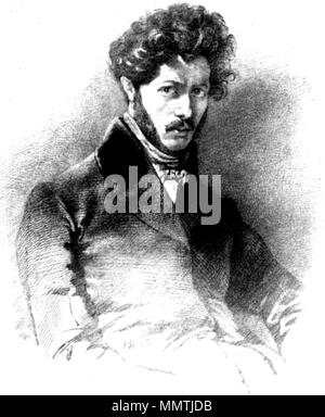 Englisch: Self-portrait von Paul Gavarni, französischer Karikaturist. 19. PaulGavarni Stockfoto