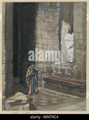 Brooklyn Museum - die Ehebrecherin mit Jesus allein (La femme seule avec adultère Jésus) - James Tissot Stockfoto