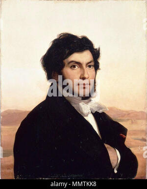 Portrait von Jean-François Champollion (1790-1832). 1831. Leon Cogniet - Jean-Francois Champollion Stockfoto