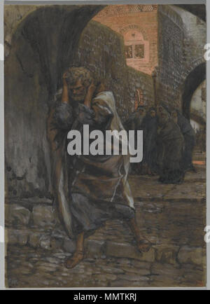 Français: La douleur de Saint Pierre Englisch: Die Trauer von Saint Peter. zwischen 1886 und 1894. Brooklyn Museum - Die Trauer des Heiligen Petrus (La douleur de Saint Pierre) - James Tissot Stockfoto