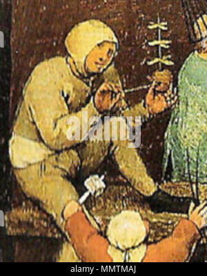 . Von Kinder- Spiele Detail von Pieter Bruegel der Ältere. 1560. Pieter Bruegel BRU-CHD 16. Stockfoto