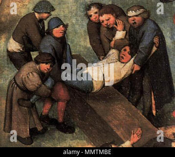 . Von Kinder- Spiele Detail von Pieter Bruegel der Ältere. 1560. Pieter Bruegel BRU-CHD 35 Stockfoto