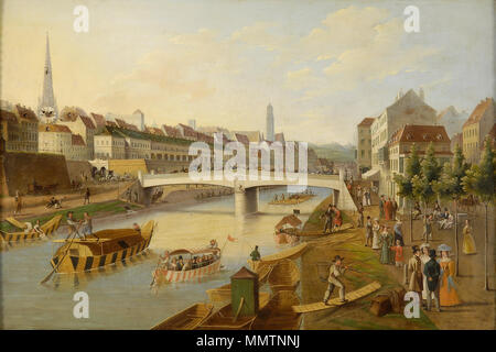 C L Hoffmeister Ferdinandsbrücke Wien 1825 Stockfoto