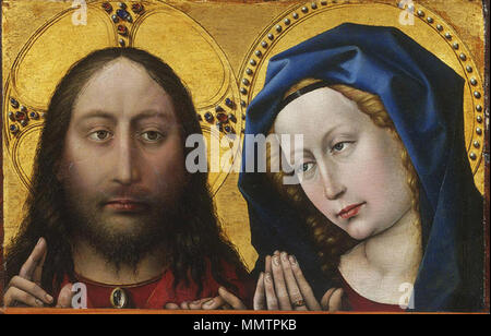 Campin, Robert - Segen Christus und betende Jungfrau-C. 1425 Stockfoto