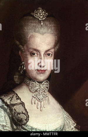 . Englisch: Maria Carolina von Österreich (1752 - 1814) English: Erzherzogin Maria Karolina von Österreich, vermählte Königin von Neapel und Sizilien (Bild). . Zwischen 1760 und 1770. Maria Carolina von Österreich 0049 Farbe - Kontrast Stockfoto