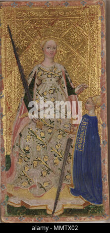 . Englisch: Königin der Schwerter (Pik) von den Visconti tarot deck Italiano: Regina di Spade del mazzo Tarocchi Visconti di Modrone, detti anche Cary-Yale. . 15. Jahrhundert. Bonifacio Bembo (1420 - 1480) Alternative Namen BEMBO, Bonifazio Beschreibung italienischen Maler und illuminator Datum der Geburt / Tod 1420 nach 1477 Ort der Geburt / Todes Brescia Mailand Arbeit Periode 1447 - 1477 Arbeit Ort Mailand Authority control: Q 2486190 VIAF:?? 500021037 13191706 ULAN: WGA:? BEMBO, Bonifazio GND:? 122469453 RKD:?6348 Cary-Yale Tarot Deck - die Königin der Schwerter Stockfoto