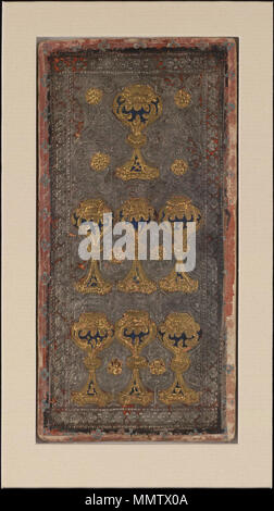 . Englisch: Sieben der Schalen von der Visconti tarot Deck. Italiano: Sette di Coppe del mazzo Tarocchi Visconti di Modrone, detti anche Cary-Yale. . 15. Jahrhundert. Bonifacio Bembo (1420 - 1480) Alternative Namen BEMBO, Bonifazio Beschreibung italienischen Maler und illuminator Datum der Geburt / Tod 1420 nach 1477 Ort der Geburt / Todes Brescia Mailand Arbeit Periode 1447 - 1477 Arbeit Ort Mailand Authority control: Q 2486190 VIAF:?? 500021037 13191706 ULAN: WGA:? BEMBO, Bonifazio GND:? 122469453 RKD:?6348 Cary-Yale Tarot Deck - sieben der Schalen Stockfoto