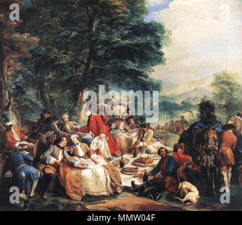 Charles André van Loo-Halt während der Jagd - WGA 13429 Stockfoto