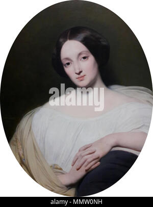 Portrait von Katarzyna Potocka geb. Branicka.. 1850. Scheffer Katarzyna Potocka Stockfoto