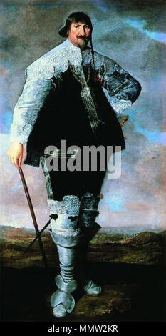 Portrait von Christian IV. 1638. Christian IV (Abraham Wuchters) Stockfoto