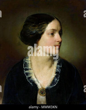 Portrait von Katarzyna Potocka geb. Branicka.. 1852. Amerling Katarzyna Potocka Stockfoto