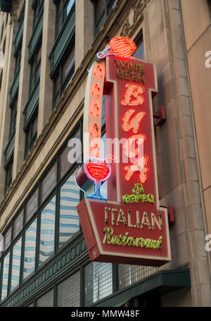 Buca de Beppo Restaurant in Indianapolis, Indiana Stockfoto