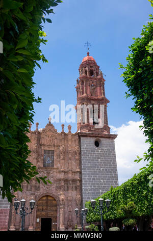 Kirche von San Francisco in San Miguel de Allende in Mexiko Stockfoto