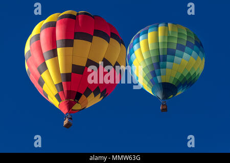 Oktober 7, 2017 - Albuquerque, New Mexico - Bunte Heißluftballons am Albuquerque Balloon Fiesta Stockfoto