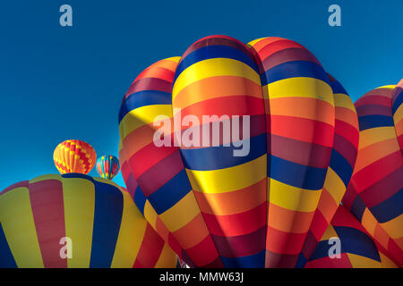 Oktober 7, 2017 - Albuquerque, New Mexico - Bunte Heißluftballons am Albuquerque Balloon Fiesta Stockfoto