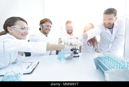 Creative Team junger Wissenschaftler. Stockfoto