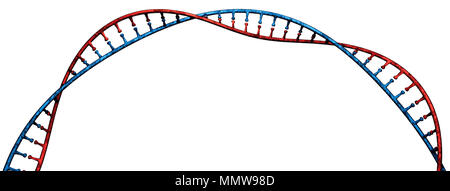 DNA Desoxyribonukleinsäure ist ein thread-wie-Kette von Nukleotiden, die genetischen Anweisungen aller bekannten lebenden Organismen. DNA-Helix Stockfoto