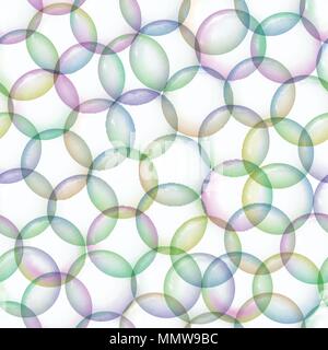 Nahtlose Muster mit Seifenblasen Stock Vektor